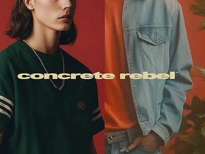 Concrete rebel app design branding fashion graphic design photography web design