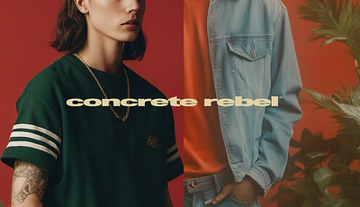 Concrete rebel app design branding fashion graphic design photography web design