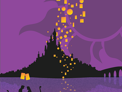 Tangled Movie Poster by Amanda Kshatriya on Dribbble