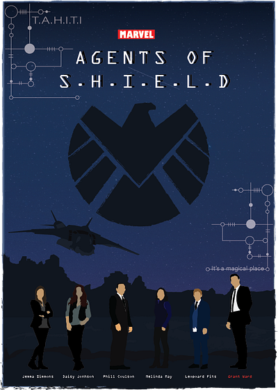 Agents of S.H.I.E.L.D poster agents of shield design graphic design illustration marvel quake