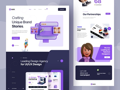 Design Agency Website 3d agency agency website best design agency corporate agency creative design agency website dribbble top agency landing page landing page design web design web3 agency webflow design website website design