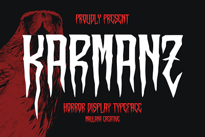 Karmanz Display Typeface animation branding design font fonts graphic design illustration logo nostalgic ui