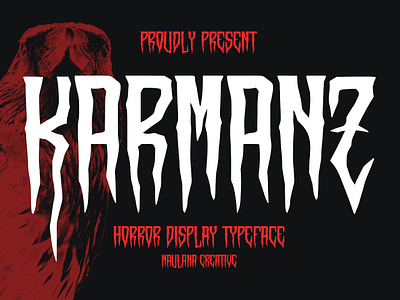 Karmanz Display Typeface animation branding design font fonts graphic design illustration logo nostalgic ui